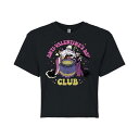 【送料無料】 ディズニー レディース Tシャツ トップス Disney's The Little Mermaid Ursula Juniors' Anti Valentine's Day Club Cropped Tee Black