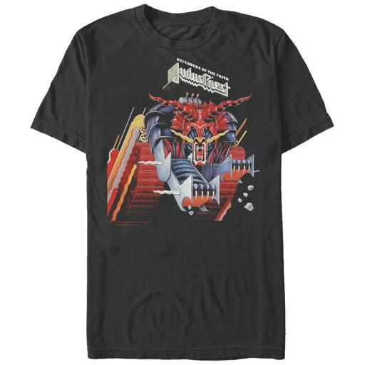 【送料無料】 ライセンス キャラクター メンズ Tシャツ トップス Men's Judas Priest Defenders Of The Fait Graphic Tee Black 【送料無料】 ライセンス キャラクター メンズ Tシャツ トップス Men's Judas Priest Defenders Of The Fait Graphic Tee Black
