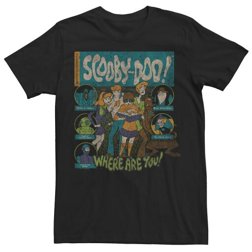 【送料無料】 ライセンス キャラクター メンズ Tシャツ トップス Men's Scooby-Doo Where Are You Monsters Stamps Graphic Tee Black 【送料無料】 ライセンス キャラクター メンズ Tシャツ トップス Men's Scooby-Doo Where Are You Monsters Stamps Graphic Tee Black