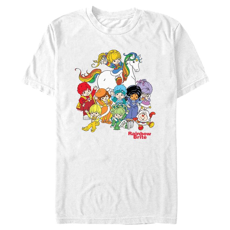 アニメキャラクター メンズ トップス Tシャツ グラフィック Licensed Character Men's Rainbow Brite And Friends Graphic Tee White ホワイト