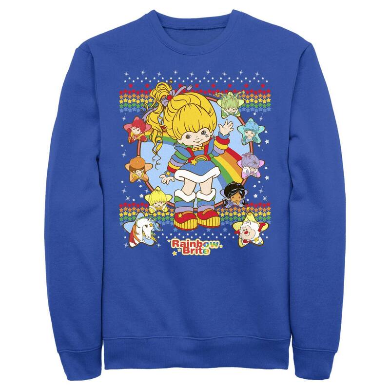 アニメキャラクター メンズ トップス Tシャツ スウェット フリース Licensed Character Men's Rainbow Brite Star Icons Fleece Sweatshirt Royal