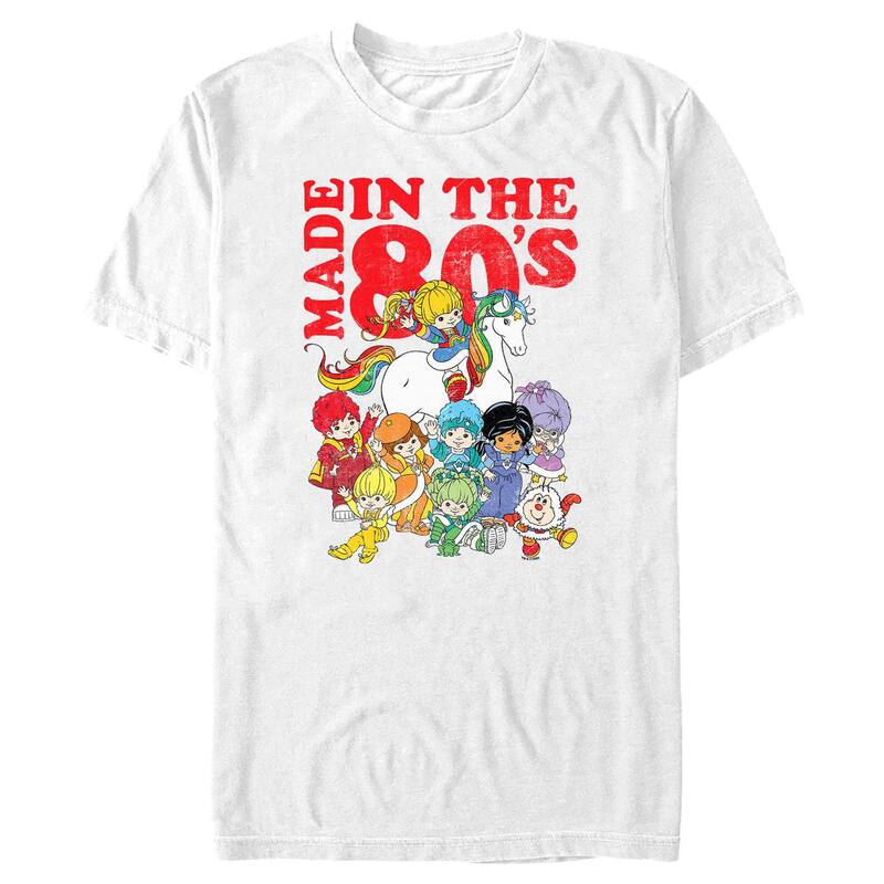 アニメキャラクター メンズ トップス Tシャツ グラフィック Licensed Character Men's Rainbow Brite Made In The 80's Graphic Tee White ホワイト