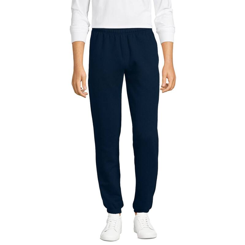 【送料無料】 ランズエンド メンズ カジュアルパンツ ボトムス Men's Lands' End Serious Sweats Drawstring Sweatpants Radiant Navy