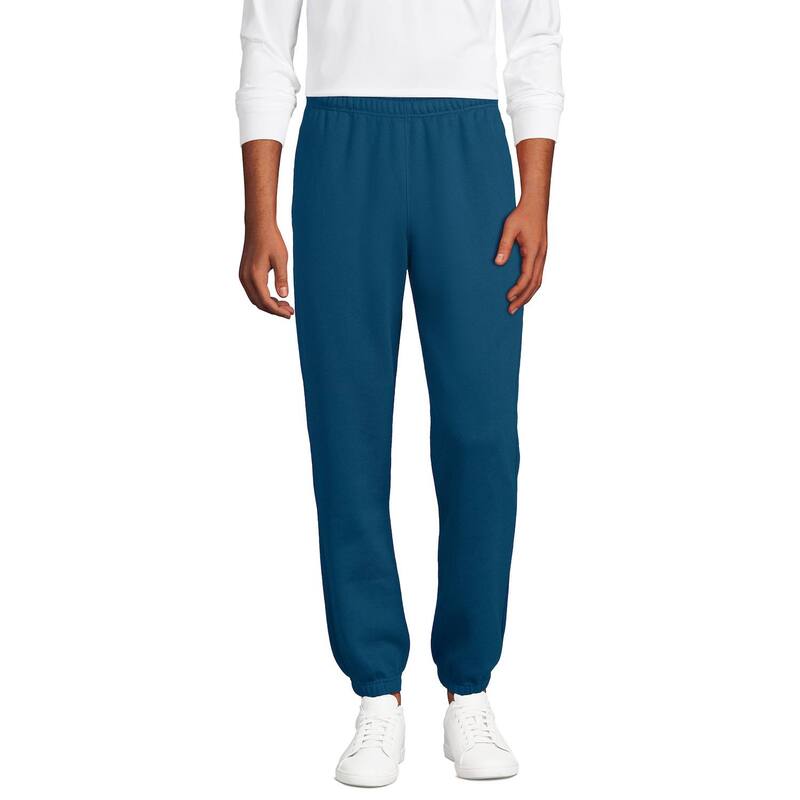 【送料無料】 ランズエンド メンズ カジュアルパンツ ボトムス Big & Tall Lands' End Serious Sweats Drawstring Sweatpants Evening Blue