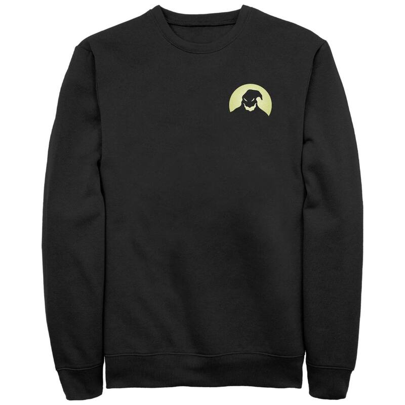 ディズニー メンズ トップス Tシャツ フリース グラフィック Disney's The Nightmare Before Christmas Oogie Boogie'silhouette Men's Graphic Fleece Black ブラック(4)