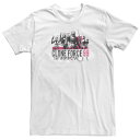 【送料無料】 スター ウォーズ メンズ Tシャツ トップス Big & Tall Star Wars Bad Batch Collage Tee White