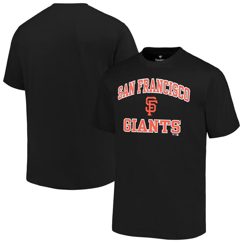 【送料無料】 プロファイル メンズ Tシャツ トップス Men's Profile Black San Francisco Giants Big & Tall Heart & Soul T-Shirt Gnt Black