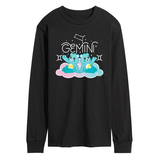【送料無料】 ライセンス キャラクター メンズ Tシャツ トップス Men's Care Bears Gemini Long Sleeve Graphic Tee Black 【送料無料】 ライセンス キャラクター メンズ Tシャツ トップス Men's Care Bears Gemini Long Sleeve Graphic Tee Black