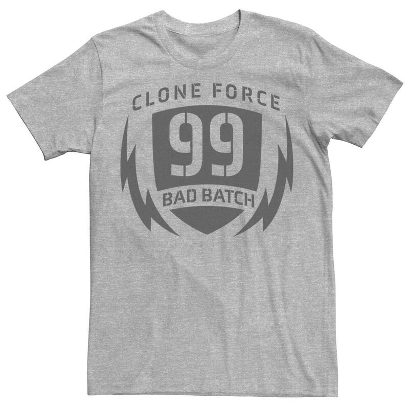 【送料無料】 ライセンス キャラクター メンズ Tシャツ トップス Men's Star Wars The Bad Batch Clone Force 99 Badge Tee Athletic Heather