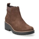 【送料無料】 ソノマ レディース ブーツ・レインブーツ シューズ Sonoma Goods For LifeR Wedge Gore Women's Booties Chocolate