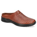 【送料無料】 イージーストリート レディース サンダル シューズ Easy Street Janalee Women's Tan Woven Embossed Wide Comfort Mules Tan Woven Embossed(4)