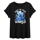 【送料無料】 ライセンス キャラクター レディース Tシャツ トップス Disney's The Little Mermaid Ariel Juniors' P...