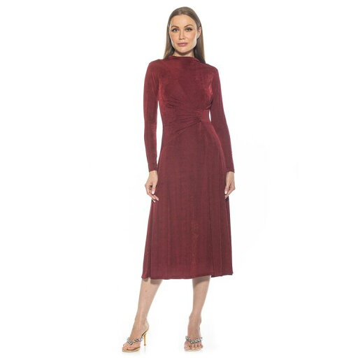 【送料無料】 アレクシアアドマー レディース ワンピース トップス Women's ALEXIA ADMOR Marla Draped Long Sleeve Maxi Dress Burgundy 【送料無料】 アレクシアアドマー レディース ワンピース トップス Women's ALEXIA ADMOR Marla Draped Long Sleeve Maxi Dress Burgundy