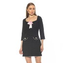 【送料無料】 アレクシアアドマー レディース ワンピース トップス Women's ALEXIA ADMOR Dianys Tweed Princess Nec...