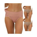 【送料無料】 アレグラ ケー レディース パンツ アンダーウェア 3 Packs Women's Hi-cut Ribbed High Waist Tummy ...