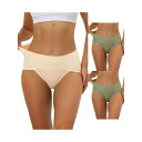【送料無料】 アレグラ ケー レディース パンツ アンダーウェア 3 Packs Women's Hi-cut Ribbed High Waist Tummy ...