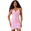 【送料無料】 アレグラ ケー レディース ワンピース トップス Sequin Bodycon Dress For Women's Cocktail Party ...