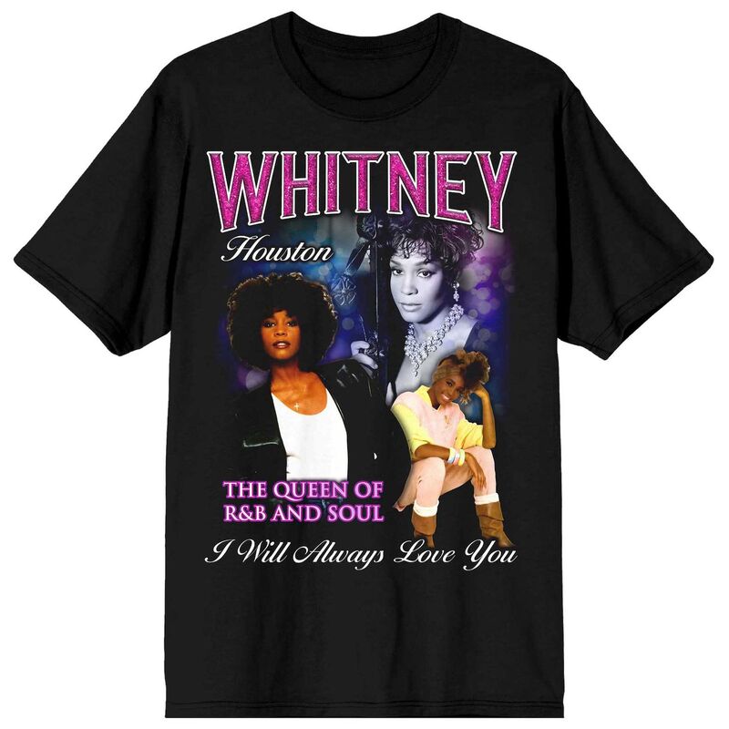 【送料無料】 ライセンス キャラクター メンズ Tシャツ トップス Men's Whitney Houston The Queen Tee Black