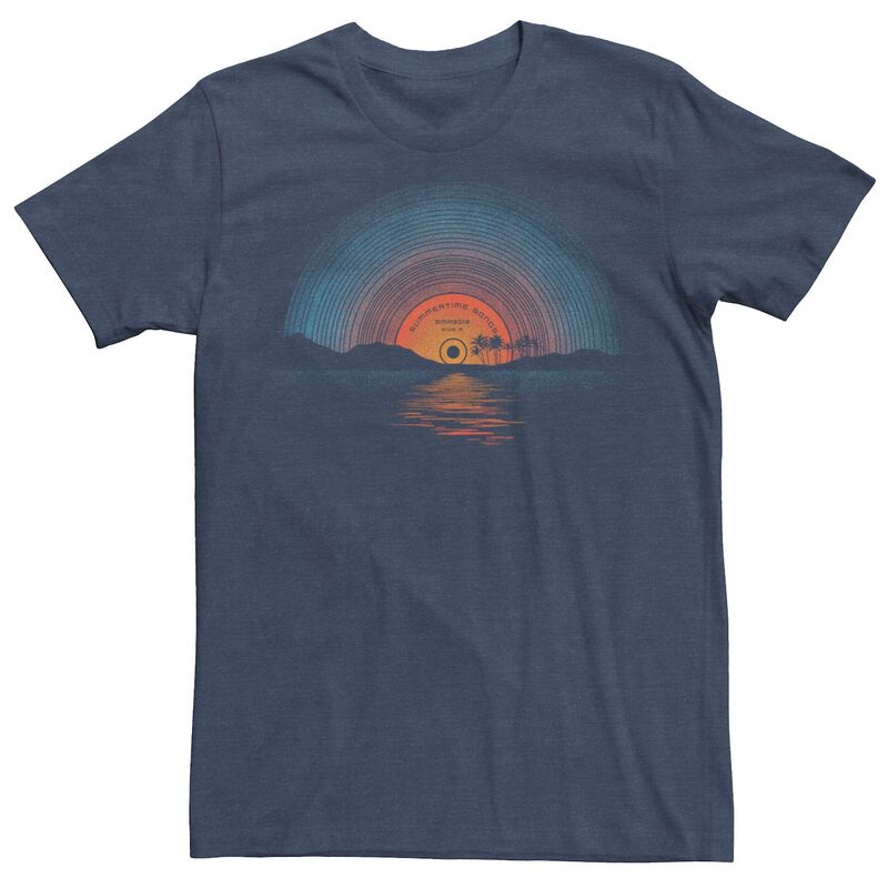 【送料無料】 ライセンス キャラクター メンズ Tシャツ トップス Men's Sound Of Summer Vinyl Graphic Tee Navy Heather