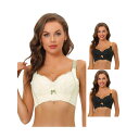 【送料無料】 アレグラ ケー レディース ブラジャー アンダーウェア 3 Packs Women's Wide Straps High Back Padded ...
