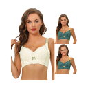 【送料無料】 アレグラ ケー レディース ブラジャー アンダーウェア 3 Packs Women's Wide Straps High Back Padded ...