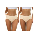 【送料無料】 アレグラ ケー レディース パンツ アンダーウェア 2 Packs Women's Hi-cut Ribbed High Waist Tummy ...