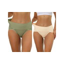 【送料無料】 アレグラ ケー レディース パンツ アンダーウェア 2 Packs Women's Hi-cut Ribbed High Waist Tummy ...