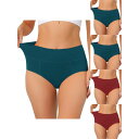 【送料無料】 アレグラ ケー レディース パンツ アンダーウェア 5 Packs Women's Cotton High Waist (available In...