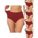 【送料無料】 アレグラ ケー レディース パンツ アンダーウェア 5 Packs Women's Cotton High Waist (available In...