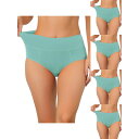 【送料無料】 アレグラ ケー レディース パンツ アンダーウェア 5 Packs Women's Cotton High Waist (available In...