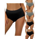 【送料無料】 アレグラ ケー レディース パンツ アンダーウェア 5 Packs Women's Cotton Underwear High-rise Lace...