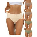 【送料無料】 アレグラ ケー レディース パンツ アンダーウェア 5 Packs Women's Hi-cut Ribbed High Waist Tummy ...