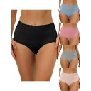 【送料無料】 アレグラ ケー レディース パンツ アンダーウェア 5 Packs Women's High Waist Underwear Tummy Cont...