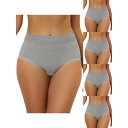 【送料無料】 アレグラ ケー レディース パンツ アンダーウェア 5 Packs Women's High Waist Underwear Tummy Cont...