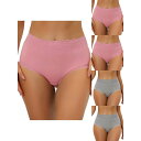 【送料無料】 アレグラ ケー レディース パンツ アンダーウェア 5 Packs Women's High Waist Underwear Tummy Cont...