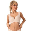 【送料無料】 アレグラ ケー レディース ブラジャー アンダーウェア Women's Wirefree Bra Full Coverage Push Up Ve...