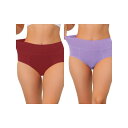 【送料無料】 アレグラ ケー レディース パンツ アンダーウェア 2 Packs Women's Cotton High Waist (available In...