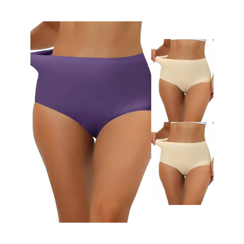 ̵ 쥰  ǥ ѥ  3 Packs Women's Elastic High-waisted ...