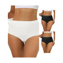 【送料無料】 アレグラ ケー レディース パンツ アンダーウェア 3 Packs Women's Elastic High-waisted Brief Brea...