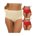 【送料無料】 アレグラ ケー レディース パンツ アンダーウェア 3 Packs Women's Elastic High-waisted Brief Brea...