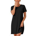 【送料無料】 cheibear レディース ナイトウェア アンダーウェア Womens Nightgowns Modal Sleepwear Short Sle...