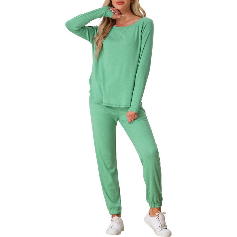 ̵ cheibear ǥ ʥȥ  Womens Pajama Set Long Sleeve Kni...