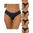 【送料無料】 アレグラ ケー レディース パンツ アンダーウェア 5 Packs Traceless Panties For Women No Show Str...