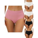 【送料無料】 アレグラ ケー レディース パンツ アンダーウェア 5 Packs Women's High Waist Underwear Tummy Cont...