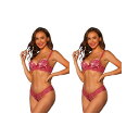 【送料無料】 アレグラ ケー レディース ブラジャー アンダーウェア 2 Packs Women's Lingerie Set Adjustable Strap...
