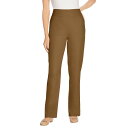 【送料無料】 ウーマン ウィズイン レディース デニムパンツ ボトムス Woman Within Women's Plus Size Tall Flex-fit Pull-on Straight-leg Jean Toffee(4)