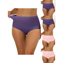 【送料無料】 アレグラ ケー レディース パンツ アンダーウェア 5 Packs Women's Elastic High-waisted Brief Brea...