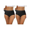 【送料無料】 アレグラ ケー レディース パンツ アンダーウェア 2 Packs Women's Elastic High-waisted Traceless ...