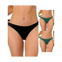 【送料無料】 アレグラ ケー レディース パンツ アンダーウェア 3 Packs Women's Unlined Underwear Satin Invisib...