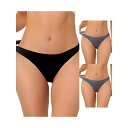 【送料無料】 アレグラ ケー レディース パンツ アンダーウェア 3 Packs Women's Unlined Underwear Satin Invisib...
